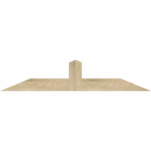 Ekena Millwork Portland Rough Sawn Timber Gable Bracket, Douglas Fir, 48"W x 10"H x 2"D x 4"F, 5/12 Pitch GBW048X10X0204POR00RDF - main
